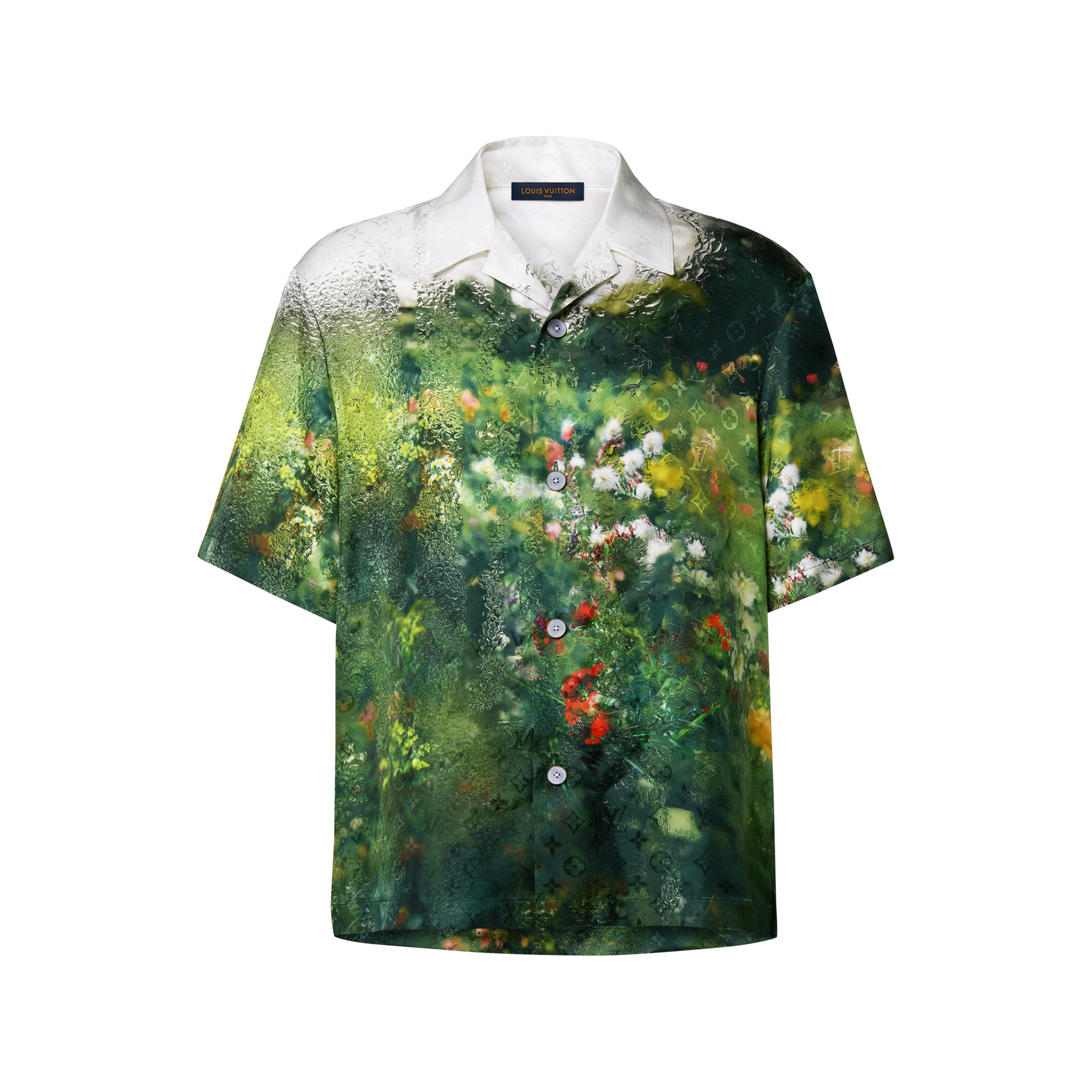 Monogram Silk Short-Sleeved Shirt - Men - Ready-to-Wear | LOUIS